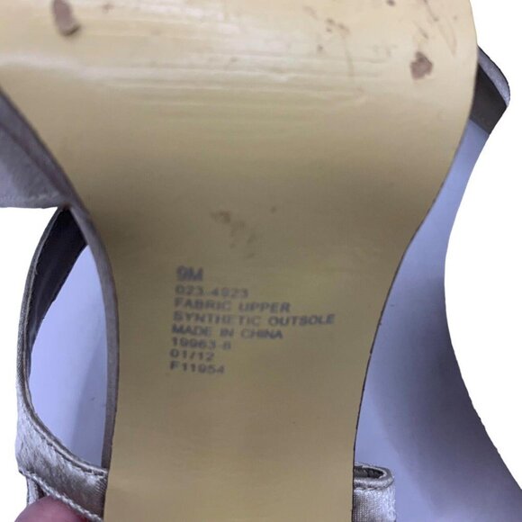 Jacqueline Ferrar Womens Silver Strappy 4” Heel Sandals Size 9M​​​​​ - Picture 6 of 8